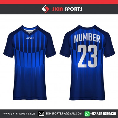 NAVY SKULL SHAPED   SOCCER JERSEYS